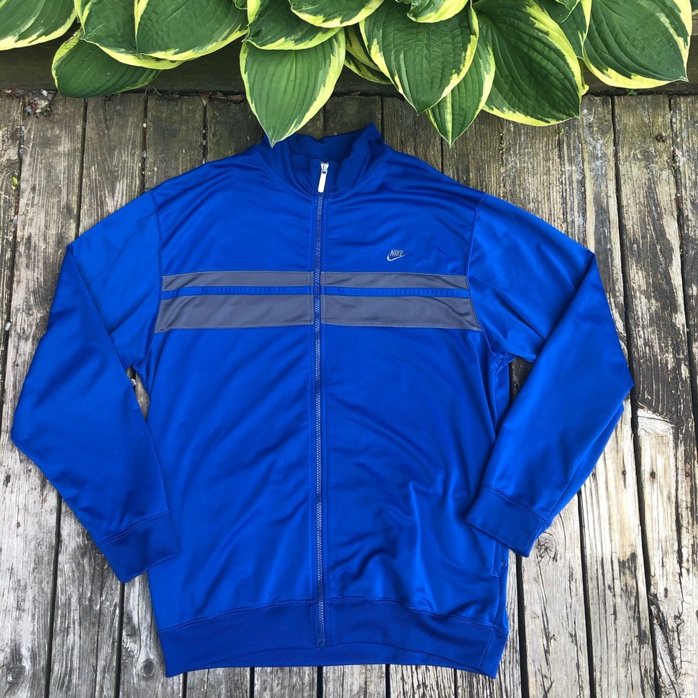 Nike Zip Up Sweatshirt blue & grey